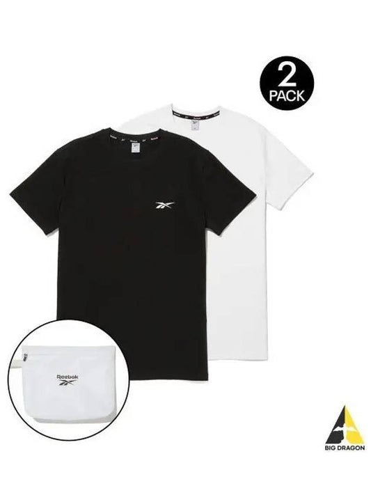 Nano 2 Pack T Shirt Black White - REEBOK - BALAAN 1