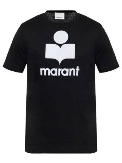 Karman Logo Short Sleeve T-Shirt Black - ISABEL MARANT - BALAAN 2