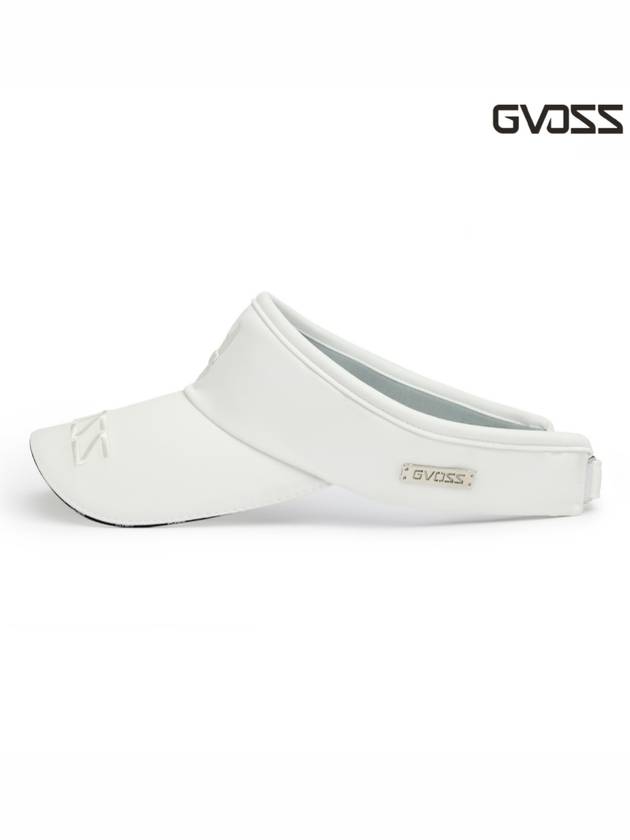 Signature pattern unisex cream white golf visor GVSV7SB01W - GVOSS - BALAAN 3