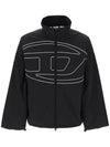 J Vatel Piped Oval D Taslan Jacket Black - DIESEL - BALAAN 2