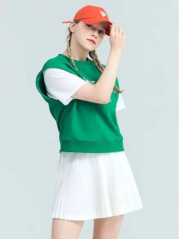 Golf Tennis Pastel Pleated Skirt White - AVAVE - BALAAN 1