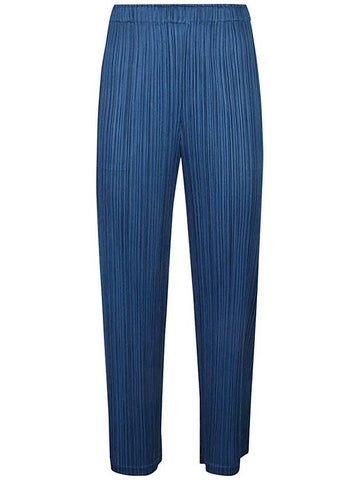 MC August Crop Pants Blue - ISSEY MIYAKE - BALAAN 1