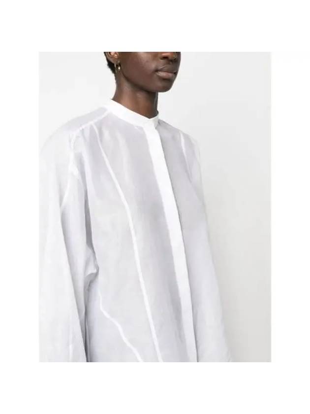 Cotton Long Sleeve Shirt White - JIL SANDER - BALAAN 6