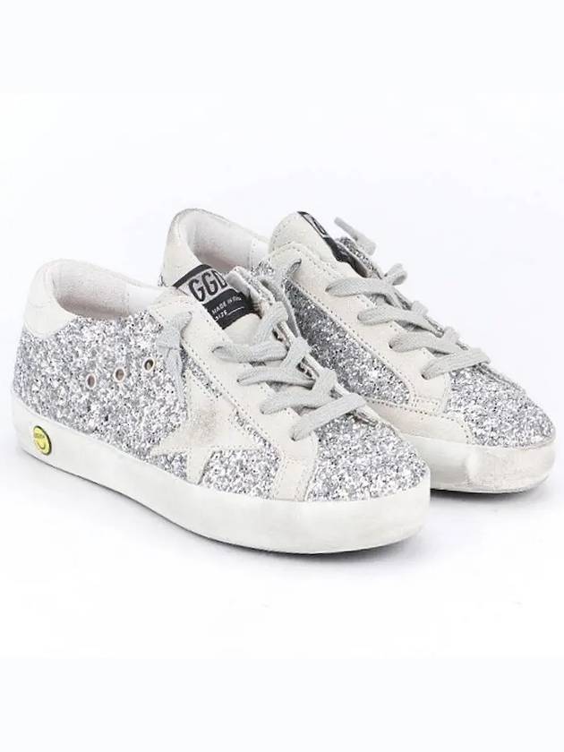 Kids Glitter Sneakers Silver - GOLDEN GOOSE - BALAAN 2