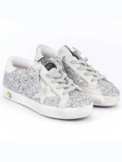 Kids Glitter Sneakers Silver - GOLDEN GOOSE - BALAAN 2