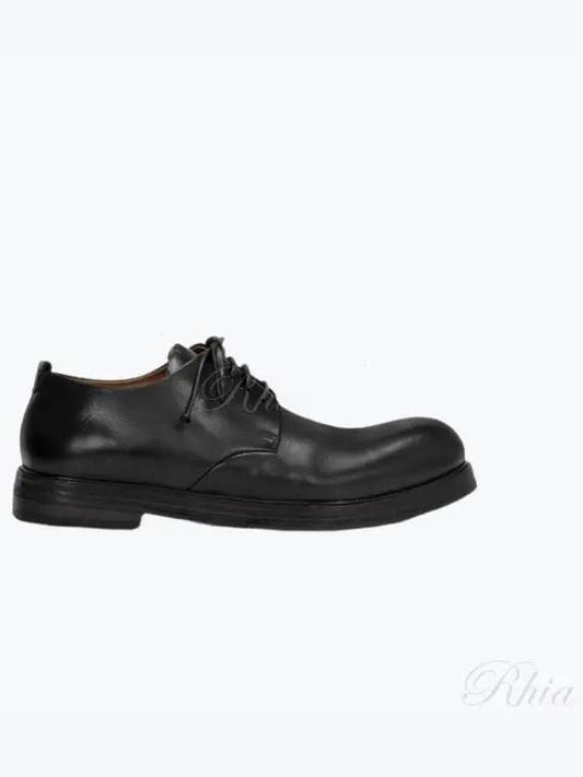 Men's Zucca Zeppa Smooth Leather Lace-Up Derby Black - MARSELL - BALAAN 2