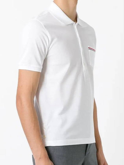 Thom Browne Pocket Trimming Polo Short Sleeve T Shirt MJP022A - TOM FORD - BALAAN 2