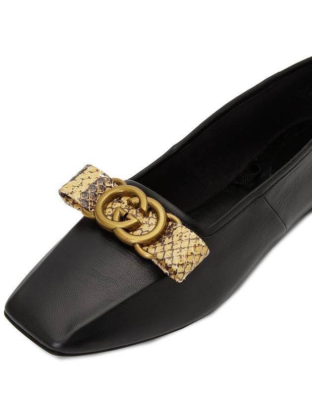 Double G Ballet Flats Black - GUCCI - BALAAN 9