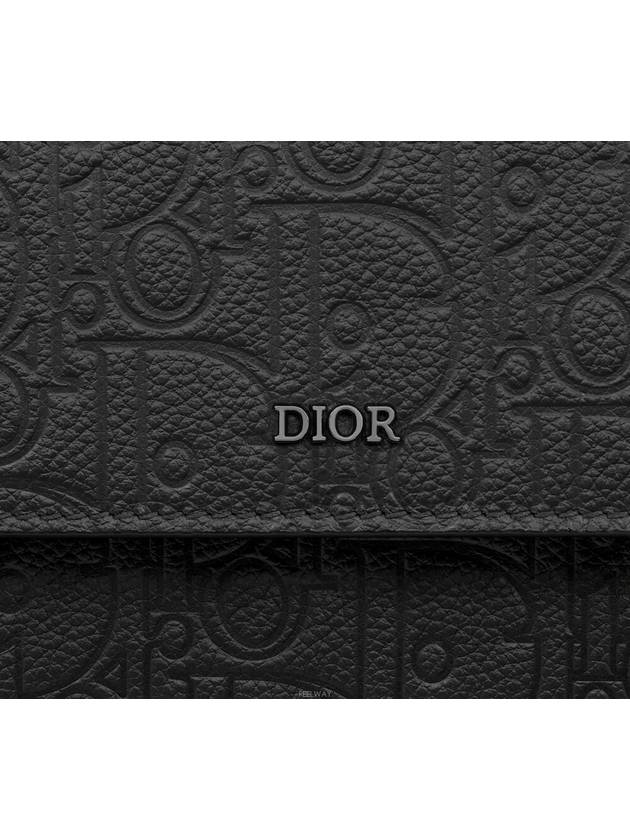 flap long wallet black Dior Gravity leather - DIOR - BALAAN 5