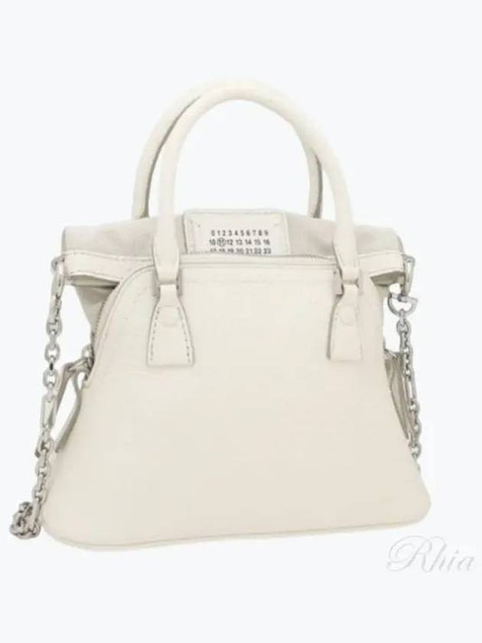 5AC Classique Micro Tote Bag White - MAISON MARGIELA - BALAAN 2