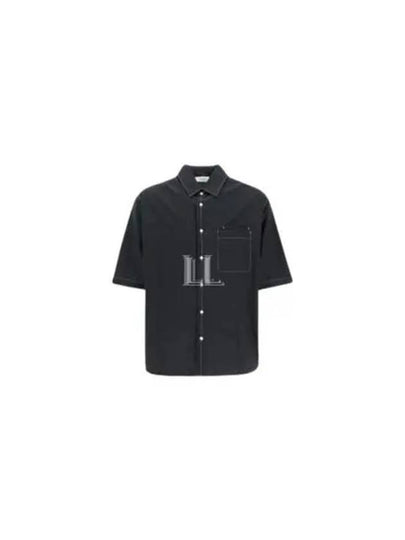 Double Pocket Short Sleeve Shirt Black - LEMAIRE - BALAAN 2