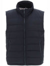 Center Back Striped Ski Down Vest Navy - THOM BROWNE - BALAAN 1