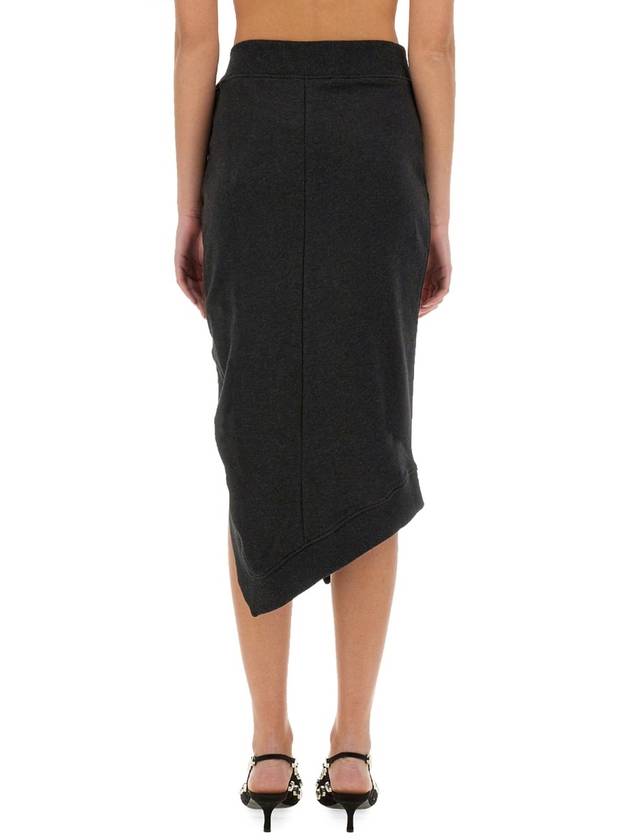 "BLACK FADE AND BROWN" MIDI SKIRT - THE ATTICO - BALAAN 3