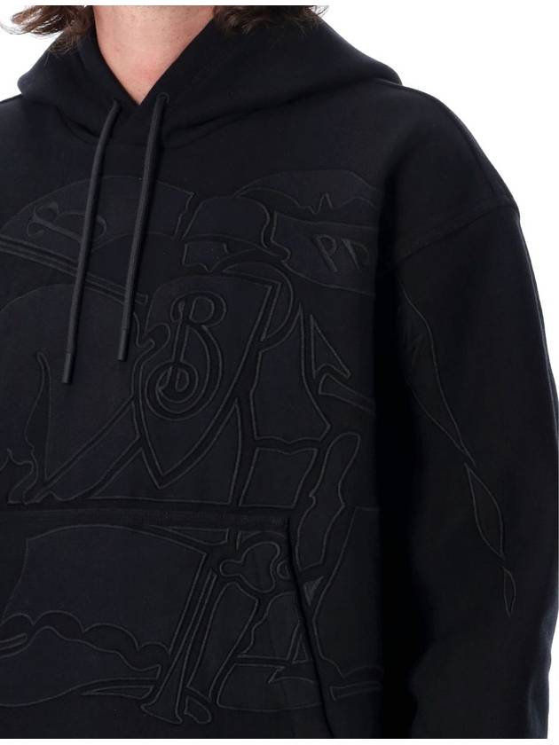 EKD Embroidered Hoodie Black - BURBERRY - BALAAN 4