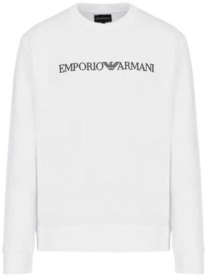 Logo Print Sweatshirt White - EMPORIO ARMANI - BALAAN 2