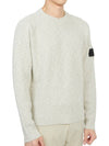 Shadow Project Waffen Patch Badge Knit Top Grey - STONE ISLAND - BALAAN 4