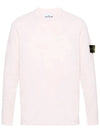 Raw Hand Cotton Crewneck Knit Top Pink - STONE ISLAND - BALAAN 2