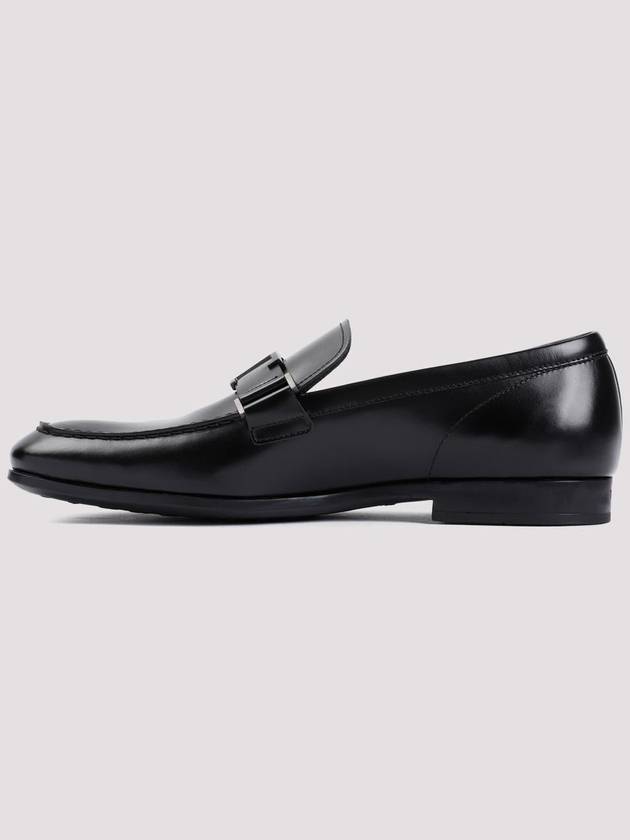 T Timeless Logo Loafers Black - TOD'S - BALAAN 3