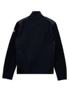 Padded Wool Zip-up Jacket Navy Blue - MONCLER - BALAAN 6