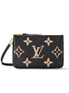 Double Zipper Pochette Cross Bag Black - LOUIS VUITTON - BALAAN 2