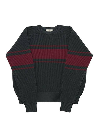 Color Line 7G Knit Crew Neck Charcoal - A NOTHING - BALAAN 2