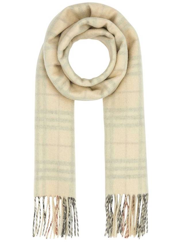 Reversible Check Cashmere Scarf Beige - BURBERRY - BALAAN 2