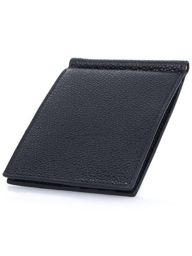 Men's Three Stripes Tab Classic Money Clip Card Wallet Black - THOM BROWNE - BALAAN 6