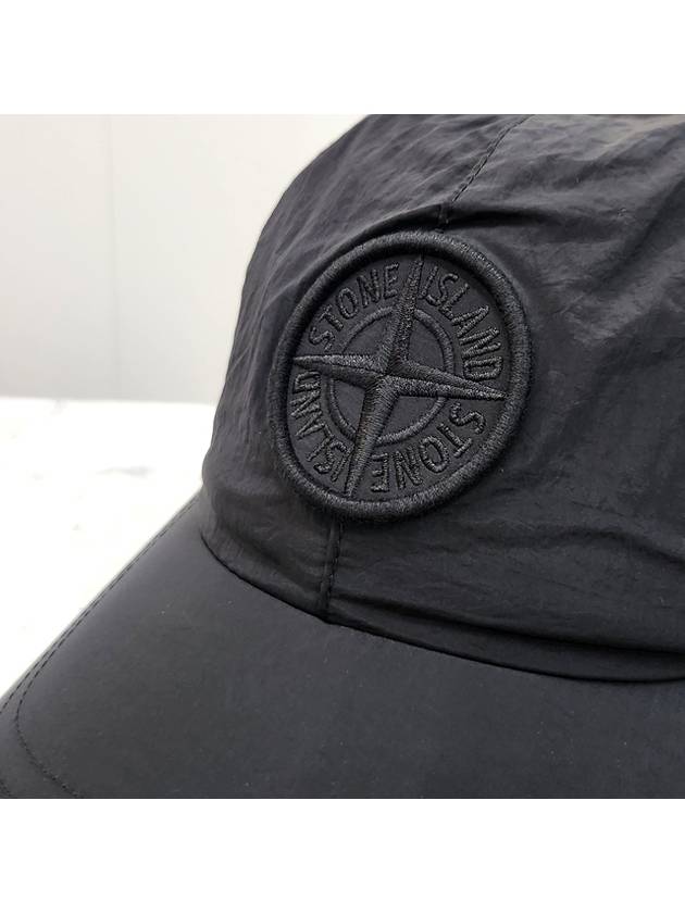 Logo Nylon Metal 6-Panel Ball Cap Black - STONE ISLAND - BALAAN 5