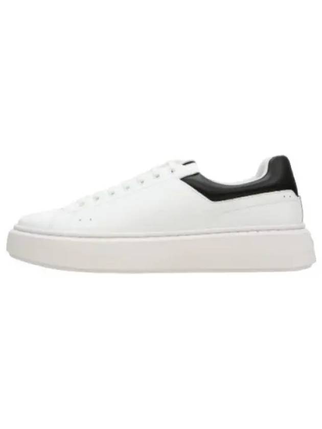 Backtab Logo Bonded Leather Sneakers - HUGO BOSS - BALAAN 1