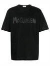 Graffiti Logo Short Sleeve T-Shirt Black - ALEXANDER MCQUEEN - BALAAN 2