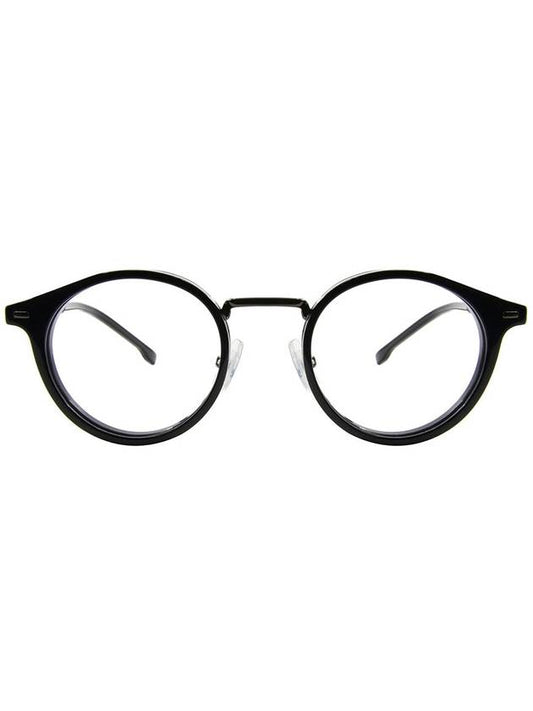 Eyewear Round Titanium Eyeglasses Black - HUGO BOSS - BALAAN 1