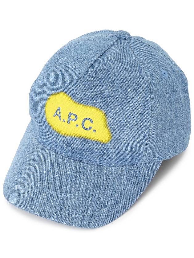 Eden Embroidered Logo Ball Cap Blue - A.P.C. - BALAAN 2