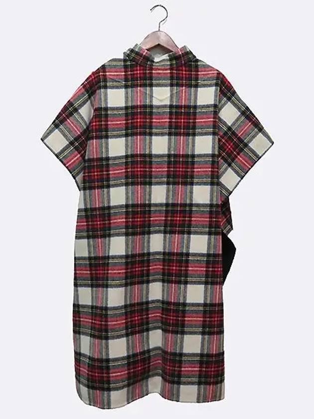 4070015 Reversible double sided plaid cape - BURBERRY - BALAAN 3