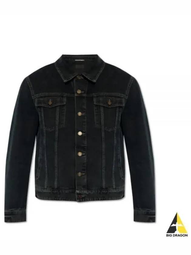 Pocket Denim Jacket Black - SAINT LAURENT - BALAAN 2