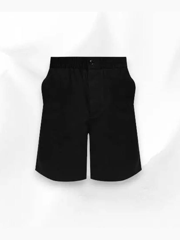 Elastic Waist Shorts Black - AMI - BALAAN 3