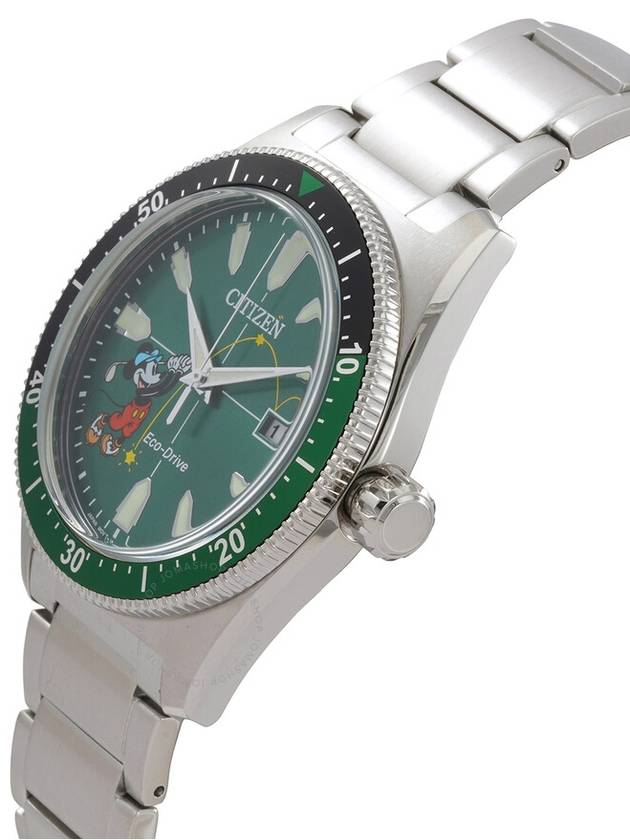 Citizen Green Dial Men's Tee Time Mickey Watch AW1595-78W - CITIZEN - BALAAN 2