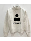 MOBY Logo High Neck Sweatshirt Ecru SW0003FA A1M07E 23EC - ISABEL MARANT ETOILE - BALAAN 2