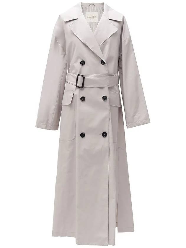 The Cube Atrench Water Repellent Trench Coat Ecru - MAX MARA - BALAAN.