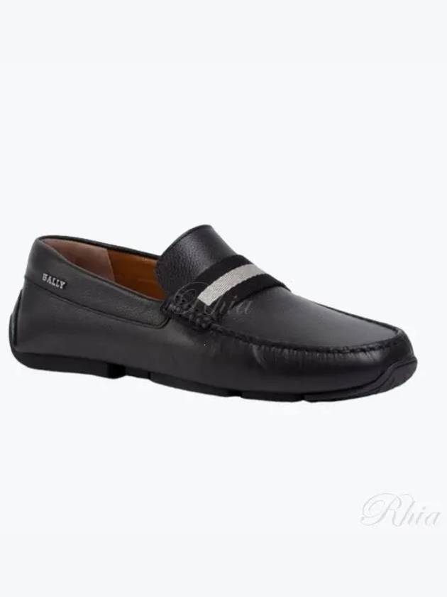 Men PEARCE Leather Driving Shoes Black - BALLY - BALAAN 2