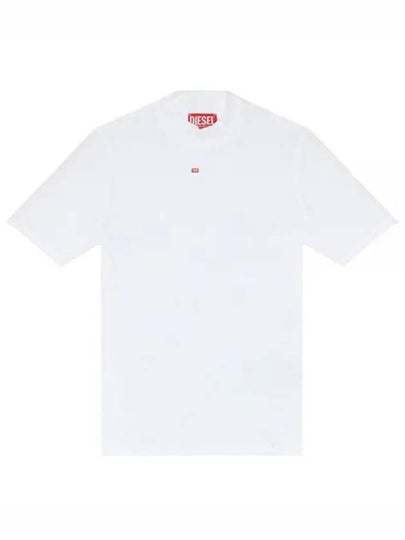 T Mokky Microdiv Logo Short Sleeve T-Shirt White - DIESEL - BALAAN 2