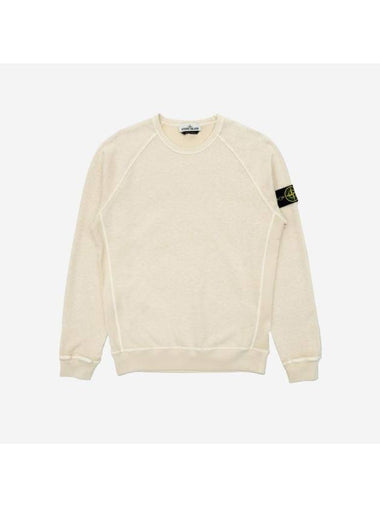 Wappen Patch Round Sweatshirt Ivory - STONE ISLAND - BALAAN 1