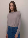 RTRC sheer highneck tee beige - KILHOUETTE - BALAAN 1