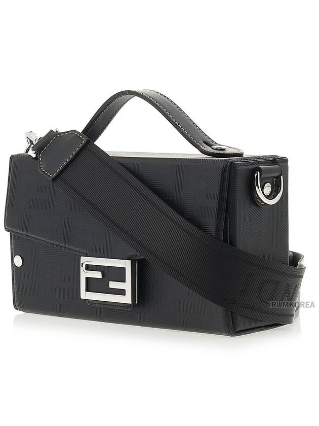 Baguette Soft Trunk Cross Bag Black - FENDI - BALAAN 3