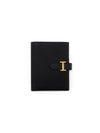 Bean Compact Half Wallet Black Gold H039790CC89 - HERMES - BALAAN 5