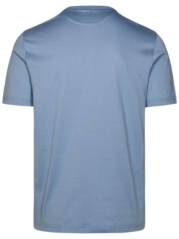 Eleventy Light Blue Cotton T-Shirt - ELEVENTY MILANO - BALAAN 3