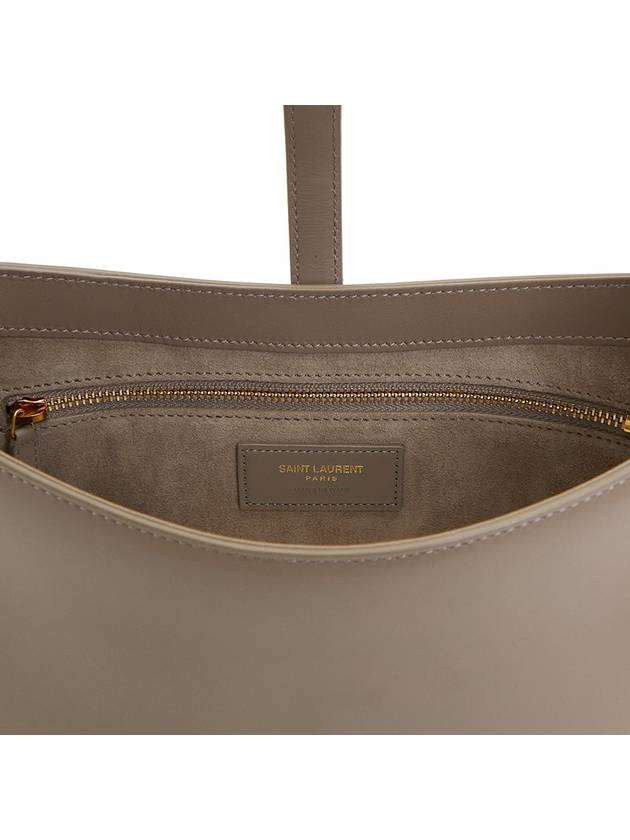 Le 5 A 7 Smooth Leather Hobo Shoulder Bag Grey - SAINT LAURENT - BALAAN 10