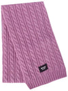 Kids Label Wool Muffler Lilac F3MSJUSC056 071 - MSGM - BALAAN 1