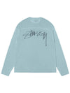 Football Knit Top Light Blue - STUSSY - BALAAN 1