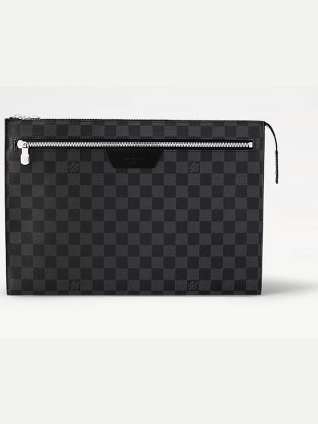 Pochette 24H Damier Pouch Bag Graphite - LOUIS VUITTON - BALAAN 6