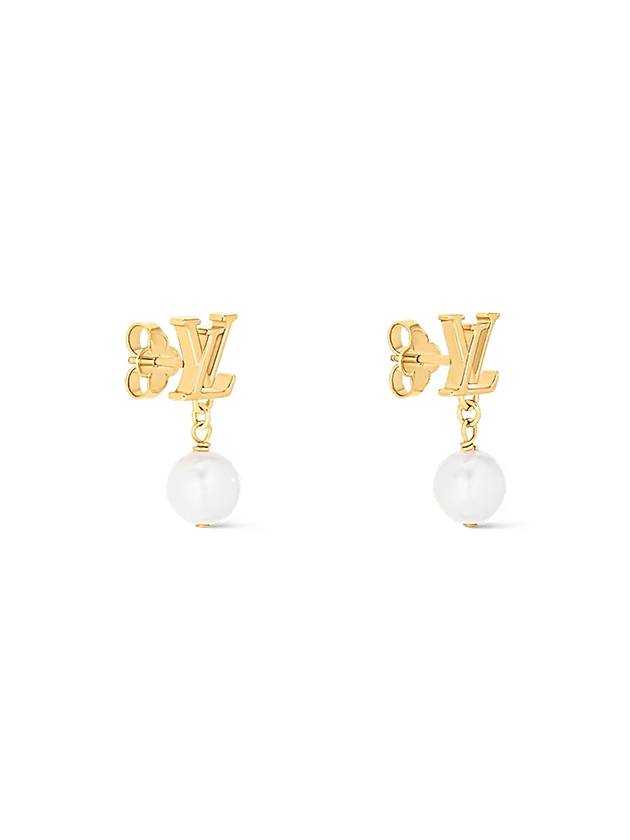 LV Iconic Louisa Earrings Gold - LOUIS VUITTON - BALAAN 3